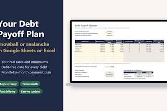 build a debt payoff tracker and snowball budget spreadsheet in google sheets
