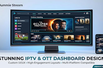 rebrand and develop custom iptv apps for smart tv, android and IOS