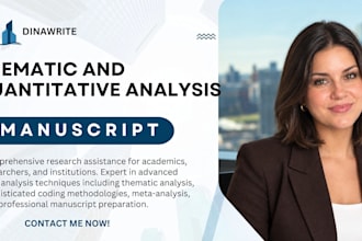 do coding and thematic analysis, meta analysis, report and manuscript writing