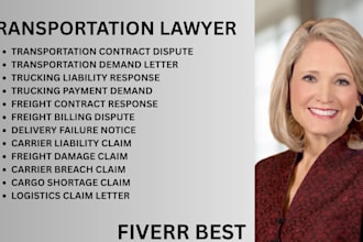 be your transportation lawyer for carrier liability,freight and trucking dispute
