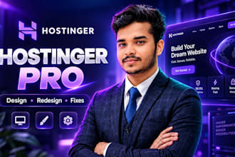 do hostinger website design, redesign and ai builder fixes