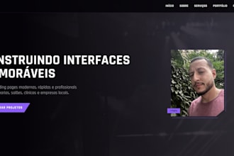 build a responsive angular website or landing page