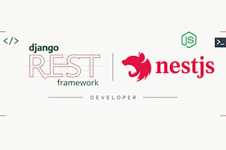 build secure rest API endpoints with django or nestjs