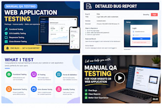 manually test your website and report bugs