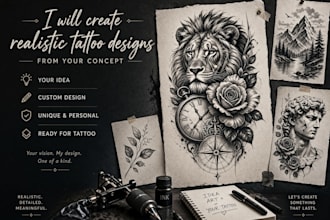 design a professional minimalist tattoo design