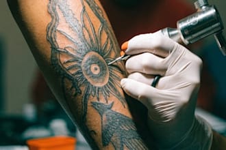 design a modern and minimalist tattoo design
