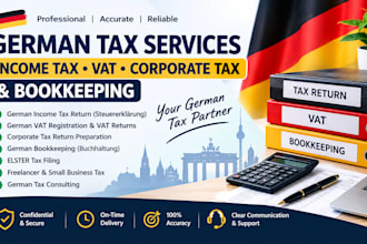 do german tax, income tax return, german vat, corporate tax bookkeeping