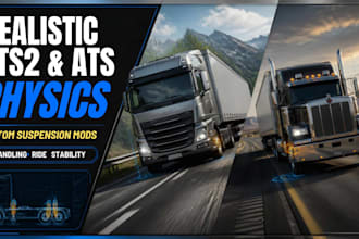 custom realistic ets2 ats physics and suspension mods