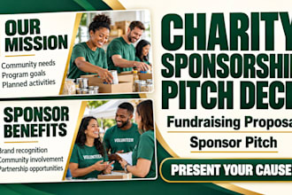 create charity sponsorship pitch deck fundraising proposal deck sponsor pitch