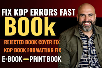 fix KDP book errors format book cover layout fix book publishing error