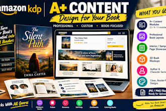 design amazon kdp a plus content for your book, self help