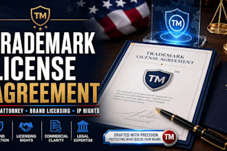 draft an airtight trademark licensing agreement as a US attorney