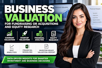 provide business valuation, startup, company valuation and equity research