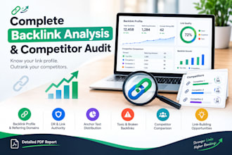 do a complete backlink analysis and competitor audit