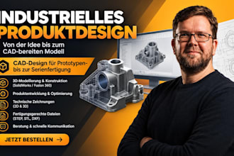 design manufacturing ready cad models with din iso technical drawings