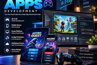 develop a custom 2d game for mobile and PC
