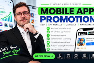 do aso mobile app promotion, get IOS app install, game ads and app marketing