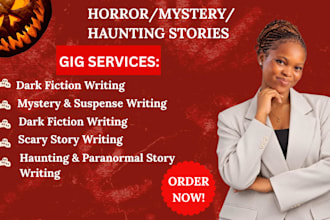 write suspenseful horror story mystery story scary story haunting story
