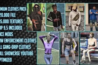 create custom fivem clothing, eup uniforms, gta 5 outfits and clothing pack