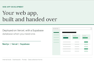 build and deploy your web app