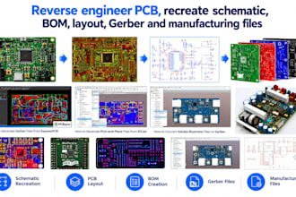reverse engineer pcb recreate schematic bom layout gerber  manufacturing files