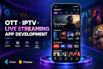 develop iptv app iptv ott platform live streaming app rebrand iptv app player