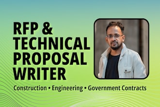 write technical bid proposals for government contracts