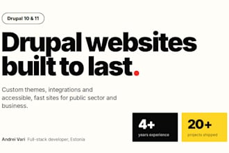 build, fix or customize your drupal website