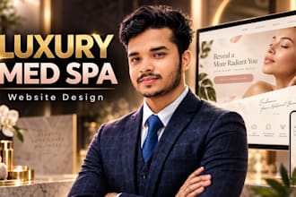design a luxury med spa website, medical spa and aesthetic clinic website