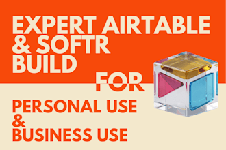 build your airtable database, airtable interface and softr webapp