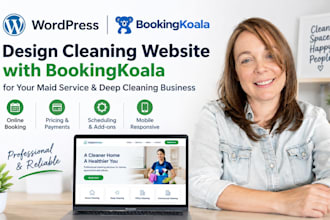 build maid service and deep cleaning wordpress bookingkoala website