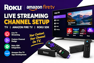 setup roku live streaming channel tv, amazon fire tv,roku sdk