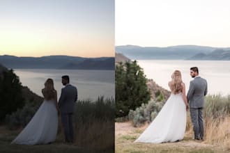 edit wedding photos, events, culling and color grading