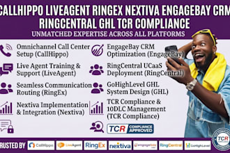 callhippo liveagent ringex nextiva engagebay CRM ringcentral ghl tcr compliance