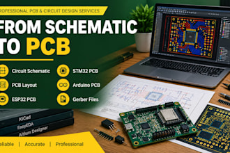 design circuit schematic, pcb layout, esp32 pcb, stm32 pcb, arduino pcb