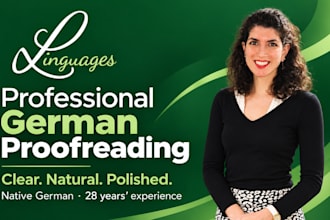 professionally proofread and improve your german text