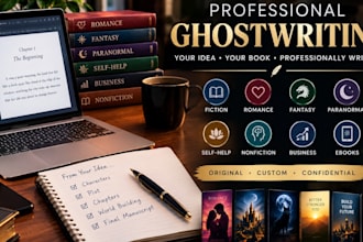 ghostwrite your romance werewolf paranormal fantasy fiction novel ebook