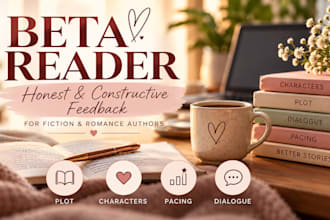 beta read your book and provide honest feedback