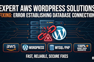 fix AWS wordpress error establishing a database connection