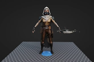 do 3d game assets environment modular asset props realistic models in unity ue5