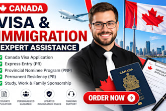 assist with canada visa PR, express entry, pnp and immigration application