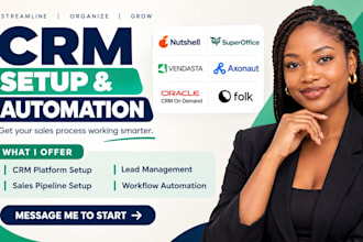 set up nutshell superoffice vendasta ai axonaut oracle on demand folk crm system
