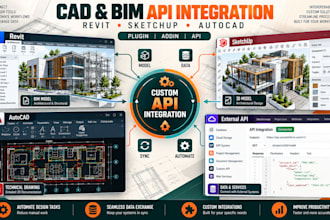 develop revit plugin sketchup extension autocad addin and custom api integration
