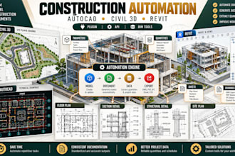 develop autocad plugin civil 3d addin revit API and construction automation