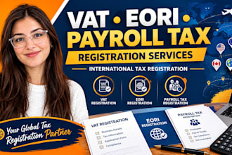 register vat registration eori registration payroll tax registration all country
