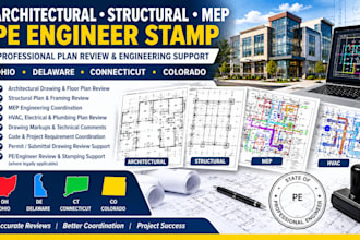 architect review structural engineering mep pe engineer stamp in ohio de ct co