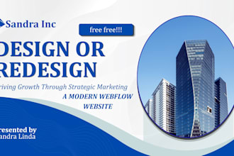 design or redesign a modern webflow website