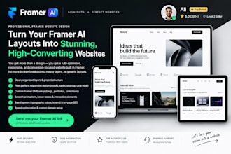 build framer ai website customize raw ai layout cms animation and seo