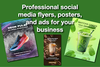 design engaging social media flyers and ads