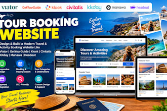 design viator getyourguide klook civitatis kkday manawa headout tour website